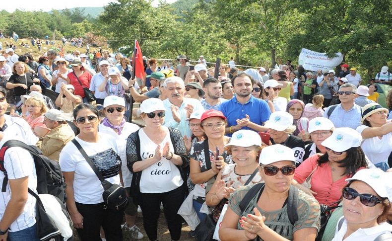 CHP Balçova İlçe Örgütü Kaz Dağlarına desteğe gitti