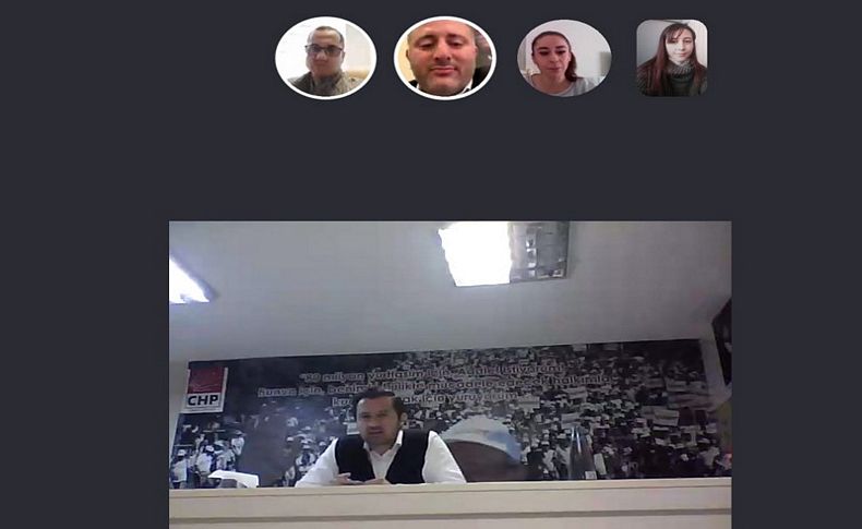 CHP İzmir'den 'online' yönetim kurulu toplantısı
