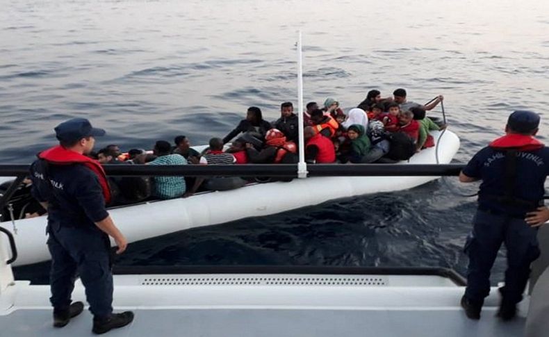 İzmir'de 63 düzensiz göçmen yakalandı