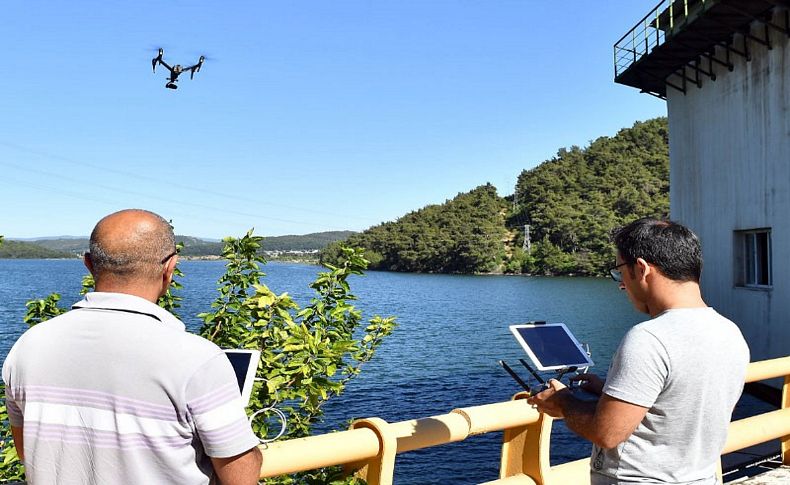 İzmir'in barajlarına drone ile koruma