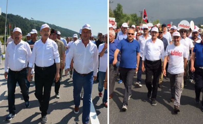 İzmirli başkanlar Kılıçdaroğlu'yla omuz omuza yürüdü
