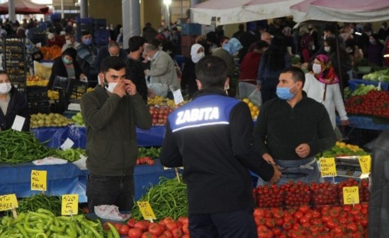 Vakaların arttığı İzmir'de pazar yerlerindeki denetimler sıklaştırıldı