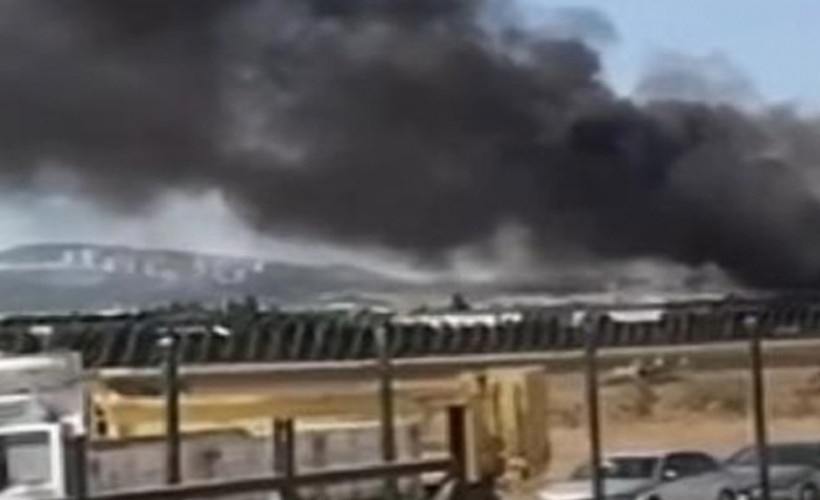 Gaziemir'de korkutan yangın