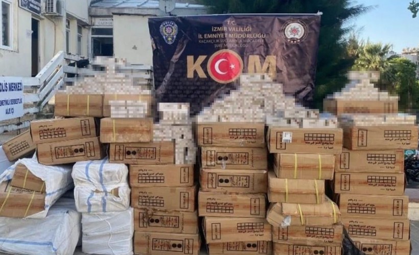 İzmir’de 8 ilçede 14 ayrı kaçakçılık operasyonu