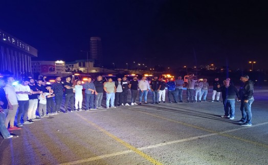 İzmir'de oto çekici konvoyu: İsrail'i kınadılar