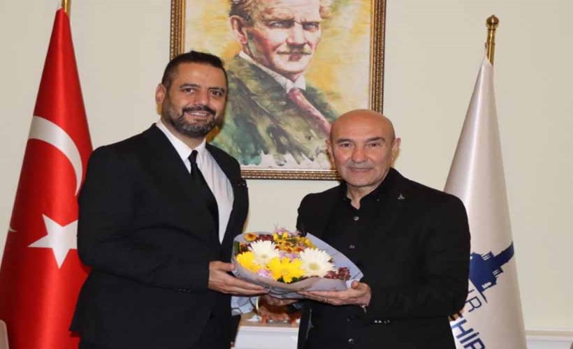 Altay Başkanı Murat Pervane ve yeni yönetimden Soyer'e ziyaret