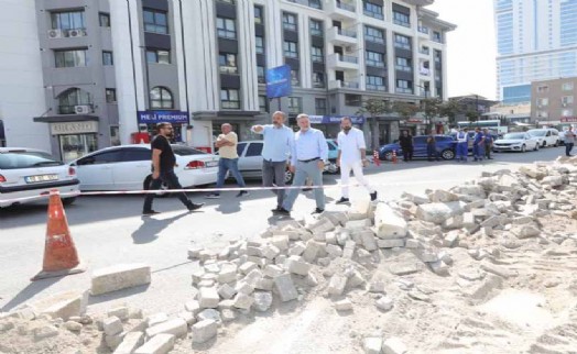 Bayraklı dev bir şantiyeye dönüştü!