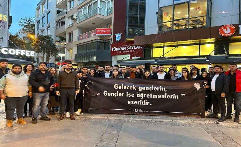 CHP İzmir İl Gençlik Kolları, atanamadığı için intihar eden öğretmenleri andı