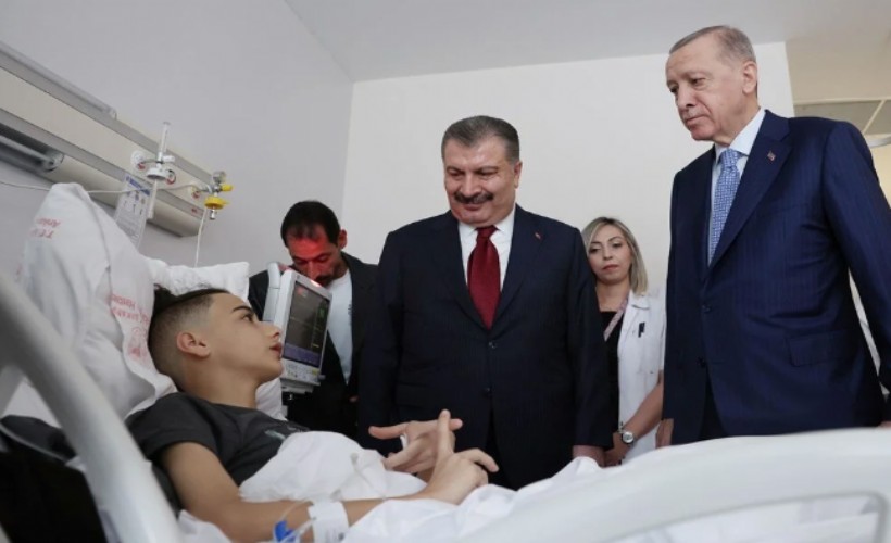 Erdoğan'dan Gazze'den getirilen hastalara ziyaret