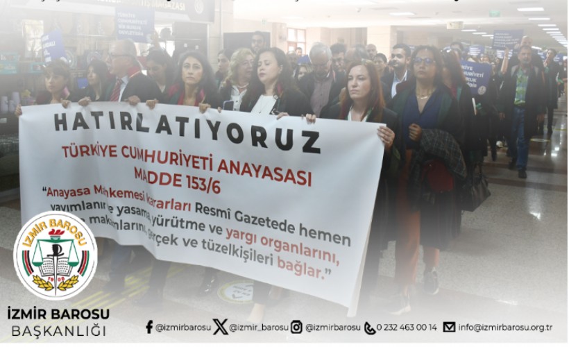 İzmir Barosu, 'Yargıtay'a yürüyoruz' eylemine katılacak