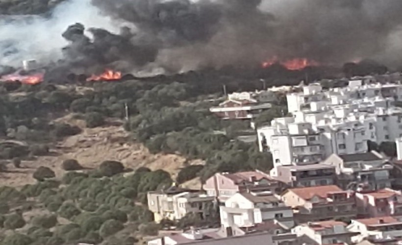 İzmir'de ormanlık alandaki yangın kontrol altında