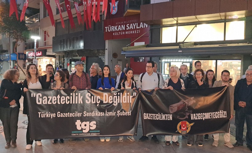 İzmirli gazetecilerden 'gazetecilikten vazgeçmeyeceğiz' açıklaması