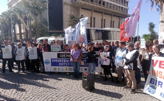 KESK İzmir şubeler platformu'ndan 'Bütçe' protestosu!