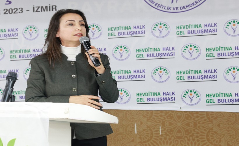 HEDEP Eş Genel Başkanı Tülay Hatimoğulları İzmir'de konuştu
