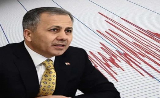 İçişleri Bakanı Yerlikaya'dan deprem açıklaması