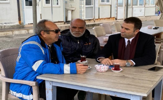 Serdar Kolay, Sahilevleri'ndeki balıkçı kooperatifini ziyaret etti