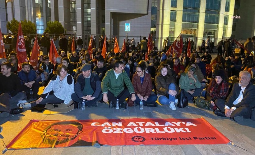 TİP'in Can Atalay için Çağlayan önündeki oturma eylemi başladı