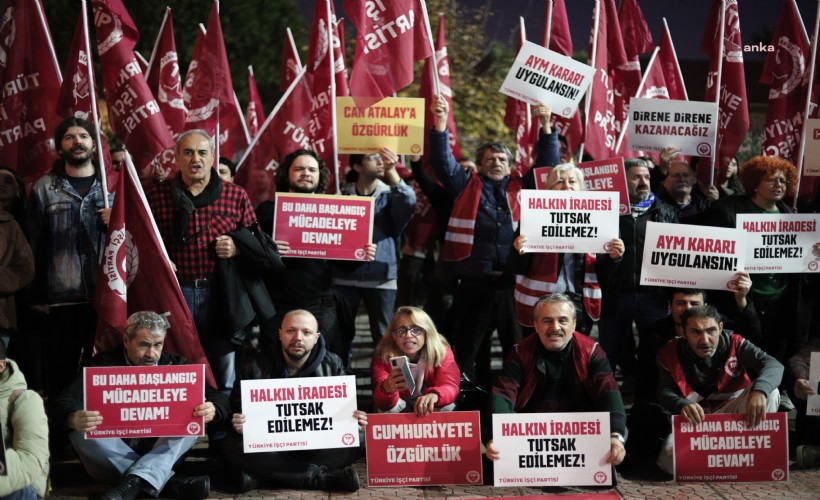 TİP'ten İzmir'de 'Can Atalay'a Özgürlük' eylemi: Esaretin 288'inci günü