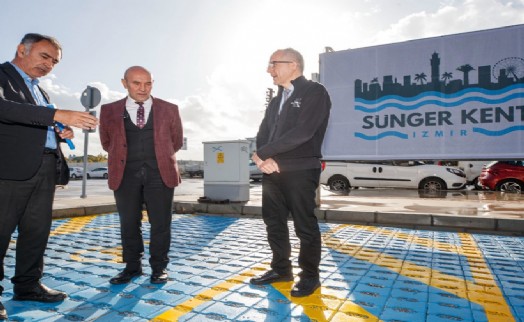 Türkiye'nin ilk sünger otoparkı İzmir'de