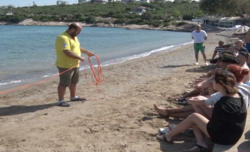 Seferihisar'da cankurtaranlar yaz sezonu için hazırlanıyor