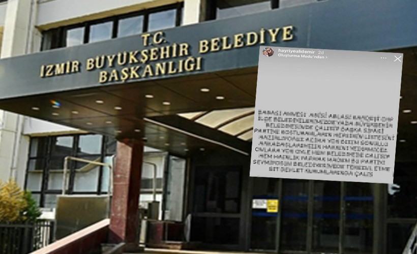 İzmir Büyükşehir Belediyesi çalışanından skandal paylaşım!