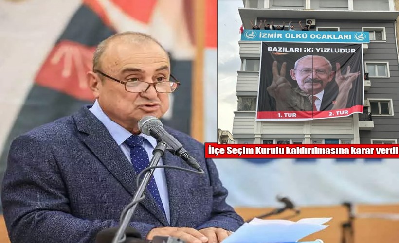 İzmir Ülkü Ocakları ve CHP arasında pankart gerginliği