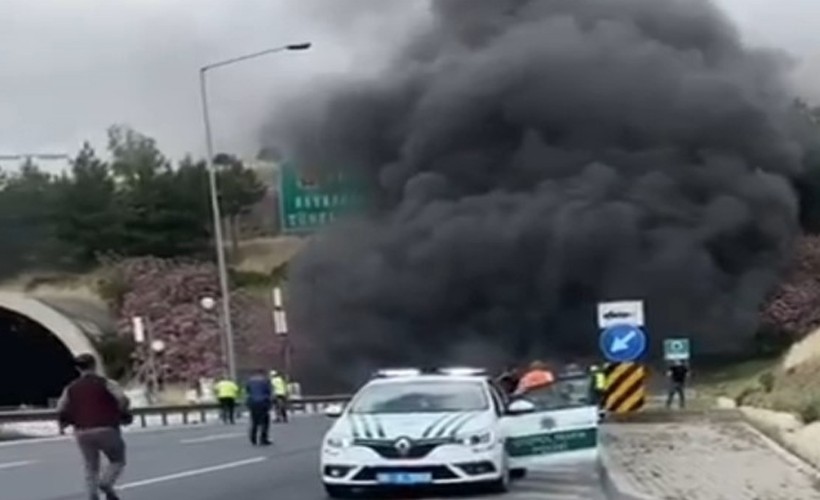 Bayraklı Tünelleri'nde korkutan yangın: 31 kişi hastanelik oldu!