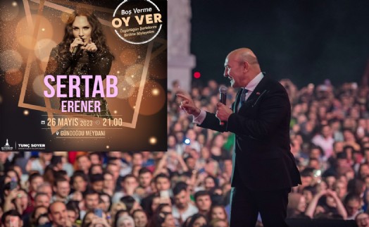 İzmir'de Sertab Erener ile sandığa çağrı