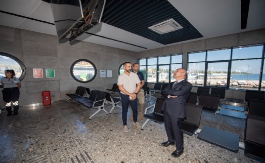 Başkan Soyer yenilenen Üçkuyular Feribot İskelesi'ni inceledi