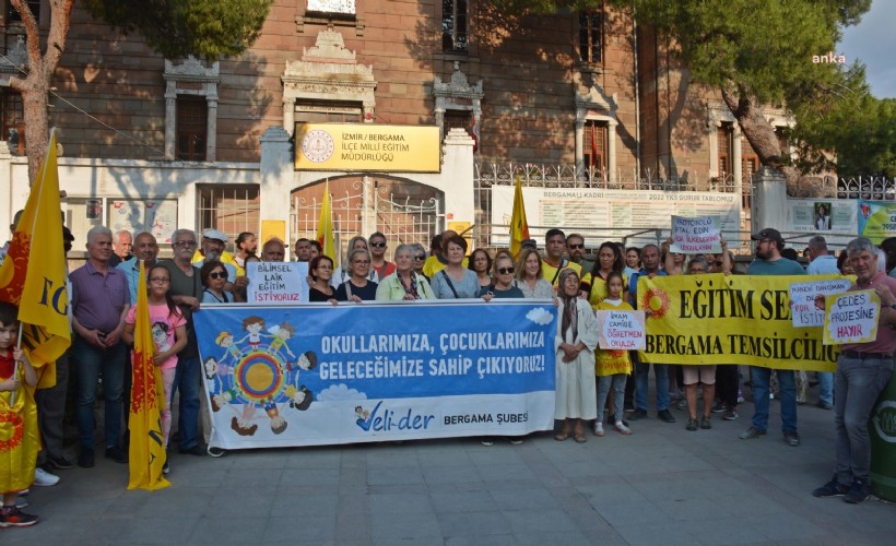 Bergama'da 'ÇEDES' protestosu