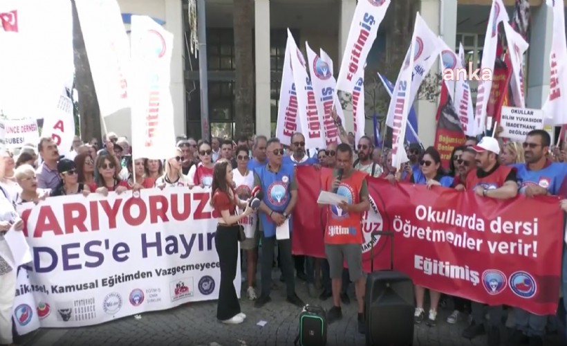 Eğitim İş Sendikası 'ÇEDES Projesi'ni' İzmir'de protesto etti