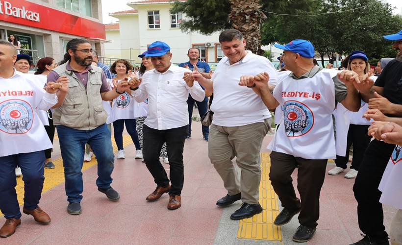 Başkan Vekili Özkan'dan işçilere destek: Grev halayına durdular