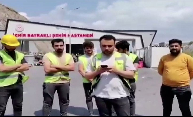 İzmir Şehir Hastanesi'nde taşeron işçiler iş bıraktı