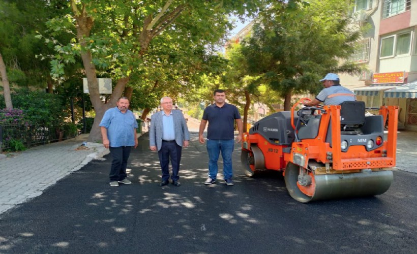 Karabağlar'da asfaltlama çalışmaları sürüyor