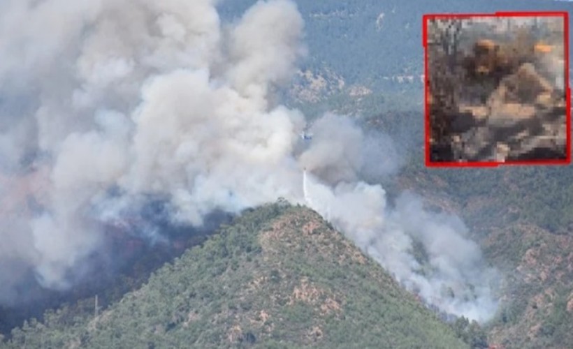 Marmaris’te orman yangını: Ceset ateşe verilmiş
