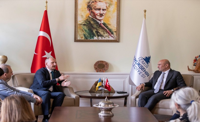 Soyer, Ukrayna’nın İstanbul Başkonsolosu Nedilskyi’i ağırladı