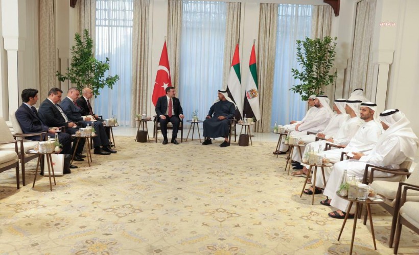 Yılmaz ve Şimşek, BAE Devlet Başkanı El Nahyan ile görüştü