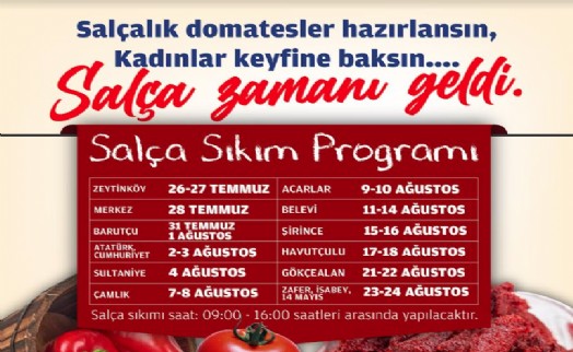 Efes Selçuk'ta salça zamanı geldi!