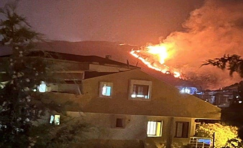 İzmir'de makilik alanda korkutan yangın