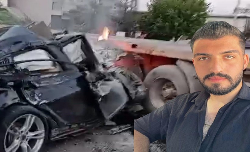 İzmir’de otomobil tırın dorsesine ok gibi saplandı: 1 ölü