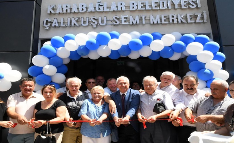 Karabağlar'daki Çalıkuşu Semt Merkezi görkemli bir törenle açıldı