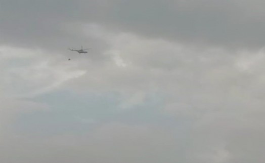 Kınık'taki orman yangınına yeniden havadan müdahale