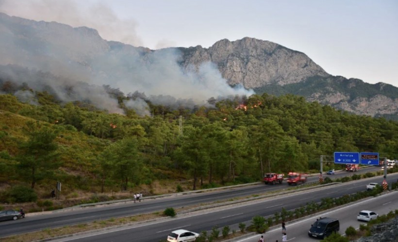 Turizm cenneti Kemer'de orman yangını