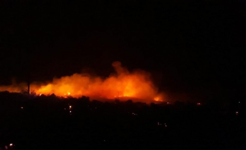 Urla'da makilik alandaki yangın kontrol altına alındı