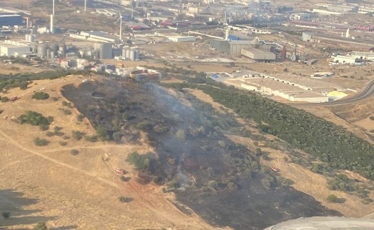 Aliağa'da makilik yangını kontrol altına alındı