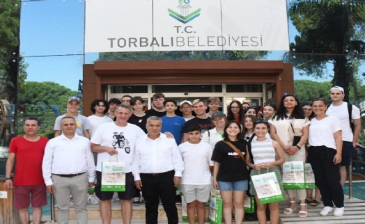 Alman öğrenciler 'Kardeş Kent' projesi kapsamında Torbalı'da