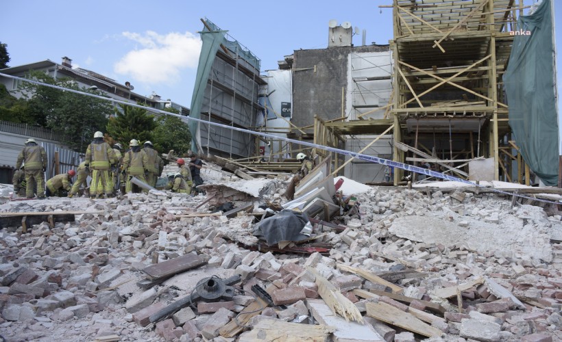 Beşiktaş'ta çöken binanın enkazından çıkarılan stajyer hayatını kaybetti