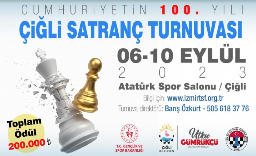 Çiğli’de büyük ödüllü satranç turnuvası için geri sayım