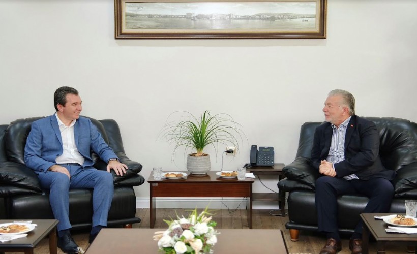 Bergama Belediye Başkanı Koştu'dan Yalçın Ata'ya ziyaret