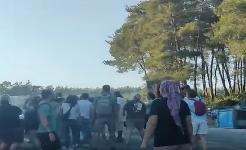 İzmir Büyükşehir Belediyesi tarafından Akbelen'deki çevrecilere gönderilen tuvalet engellendi